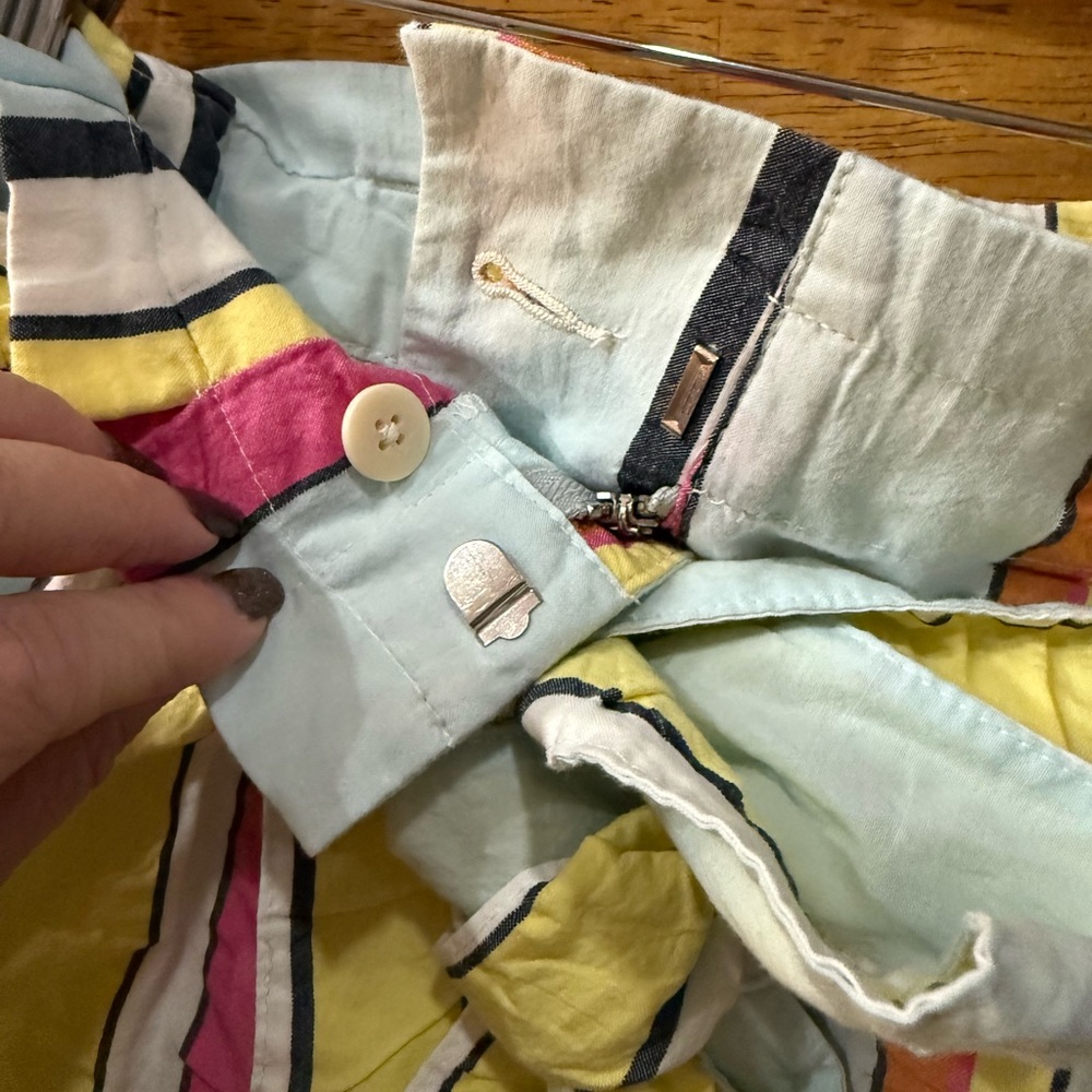 J.Crew Paper-Bag Short in Seersucker Ribbons, size 12 - Picture 5 of 8